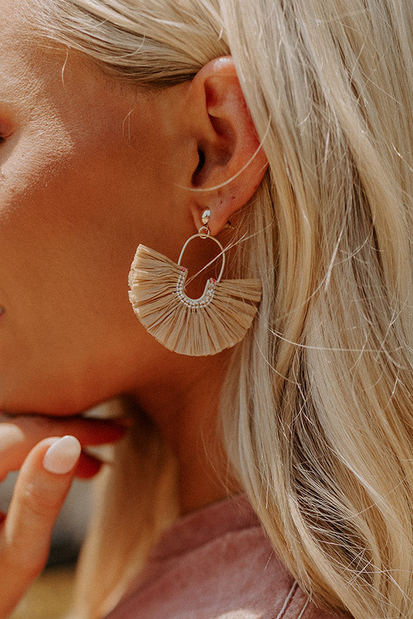 Made In The Shade Earrings In Tan Image - 2