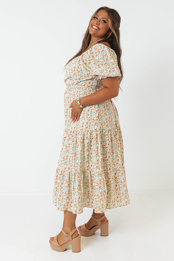 Everyday Excitement Floral Midi Curves Image - 3