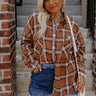 Fall Perfection Plaid Button Up Curves Image - 1