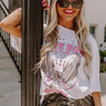 Free Bird Oversized Distressed Tee In White Image - 1