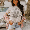 Let's Go Girls Graphic Distressed Tee Image - 1
