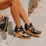 The Concord Faux Leather Heel In Black Image - 1