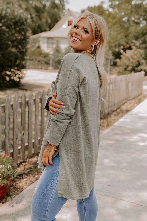 Cozy Zone Shift Tunic In Pear Curves Image - 3