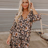 Casually Yours Floral Babydoll Dress In Black Image - 1