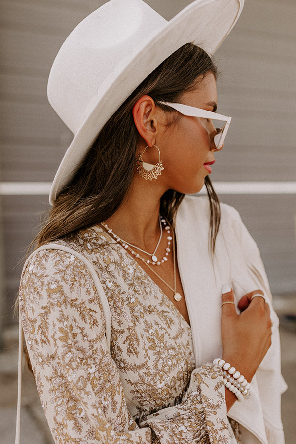 Sunset Situation Earrings In Ivory Image - 3