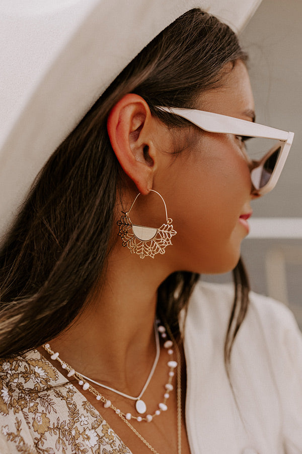 Sunset Situation Earrings In Ivory Image - 4