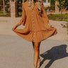 Austin City Sweetness Shift Dress In Camel Image - 1