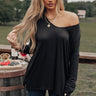 Lean Into Me Shift Top In Black Image - 1