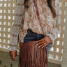 Right On Cue Fringe Crossbody In Chestnut Image - 1