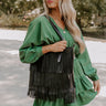 Point The Way Fringe Tote In Black Image - 1