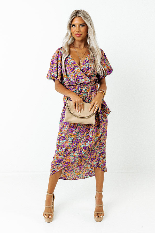 Stay Vibrant Floral Dress Image - 4