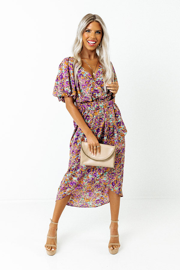 Stay Vibrant Floral Dress Image - 1
