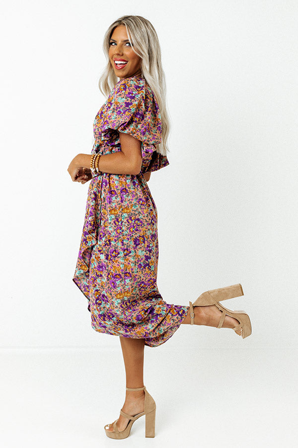 Stay Vibrant Floral Dress Image - 3