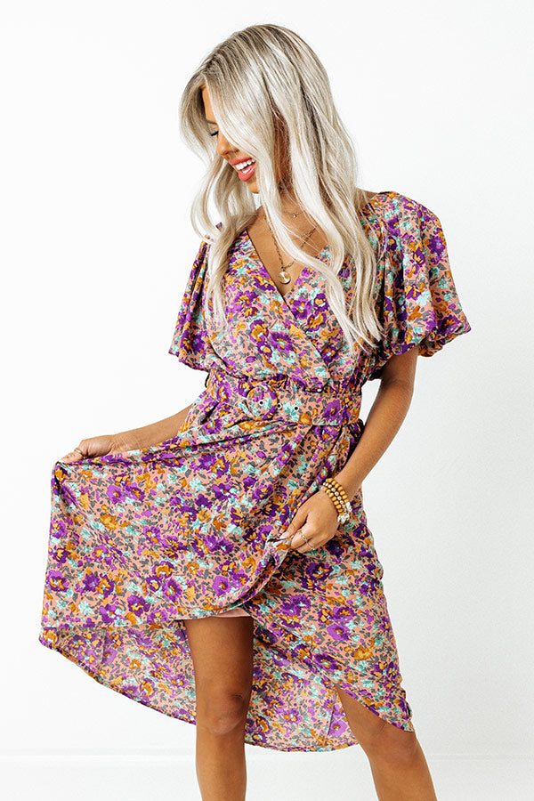 Stay Vibrant Floral Dress Image - 5