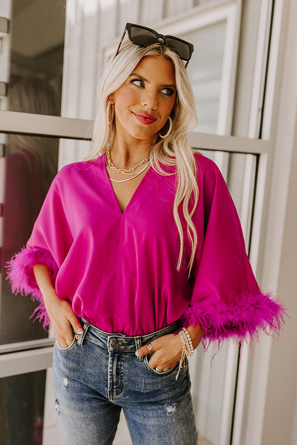 Nuts About You Feather Bodysuit Image - 4