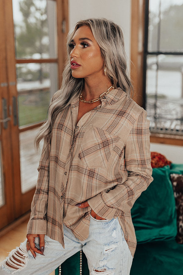 Up The Hill Plaid Top Image - 2