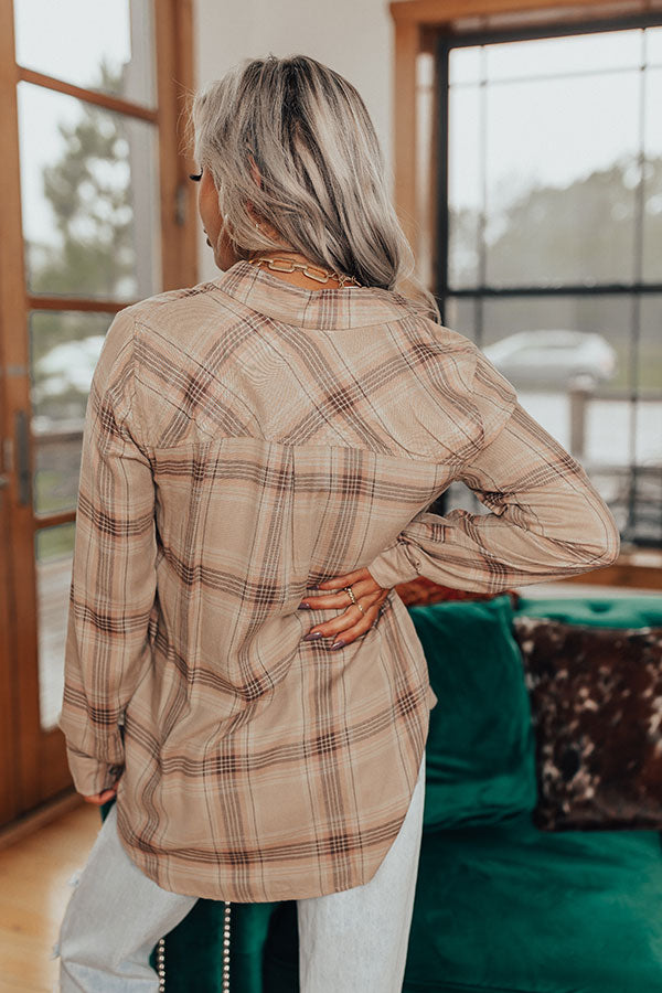 Up The Hill Plaid Top Image - 5