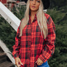 Cozy Memories Flannel In Red Image - 1