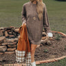 Cozy Memories Sweater Dress In Espresso Image - 1