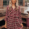Felt The Chill Plaid Dress Image - 1