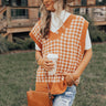 The Oakford Houndstooth Sweater Top Image - 1