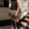 Lean Into Me Plaid Skirt In Black Image - 1