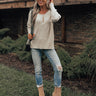 West Virginia Smiles Sweater In Cream Image - 1