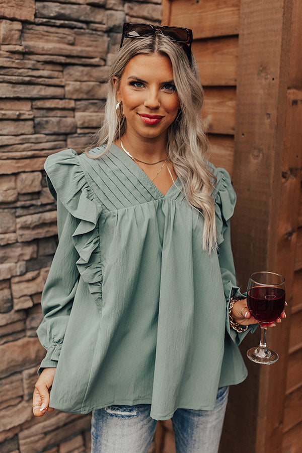 Coming In First Place Shift Top In Pear Image - 3