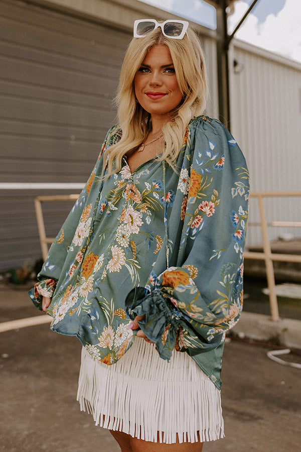 Graceful And Gorgeous Floral Shift Top Curves Image - 3