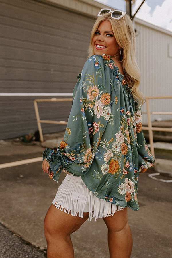 Graceful And Gorgeous Floral Shift Top Curves Image - 5