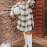 Cozy Zone Plaid Jacket Curves Image - 1