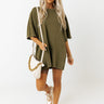 Figure Out Life Oversized Tee In Olive Image - 1
