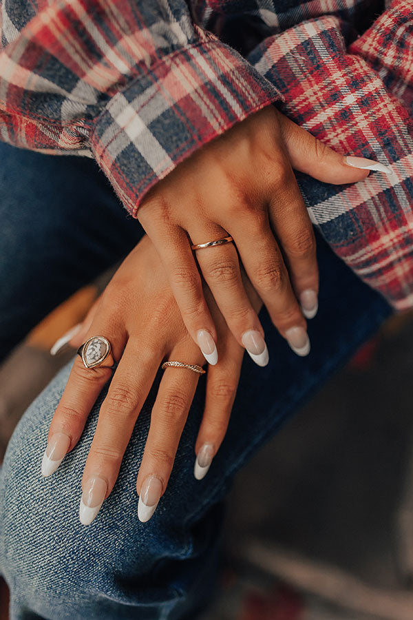 Nuts About You Ring Set In White Image - 1