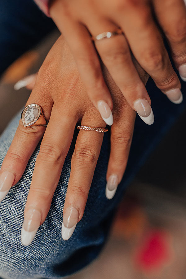 Nuts About You Ring Set In White Image - 4