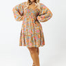 Upbeat Days Floral Babydoll Dress Curves Image - 1