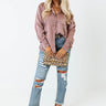 Everyday Rumors Satin Top In Dusty Purple Image - 1