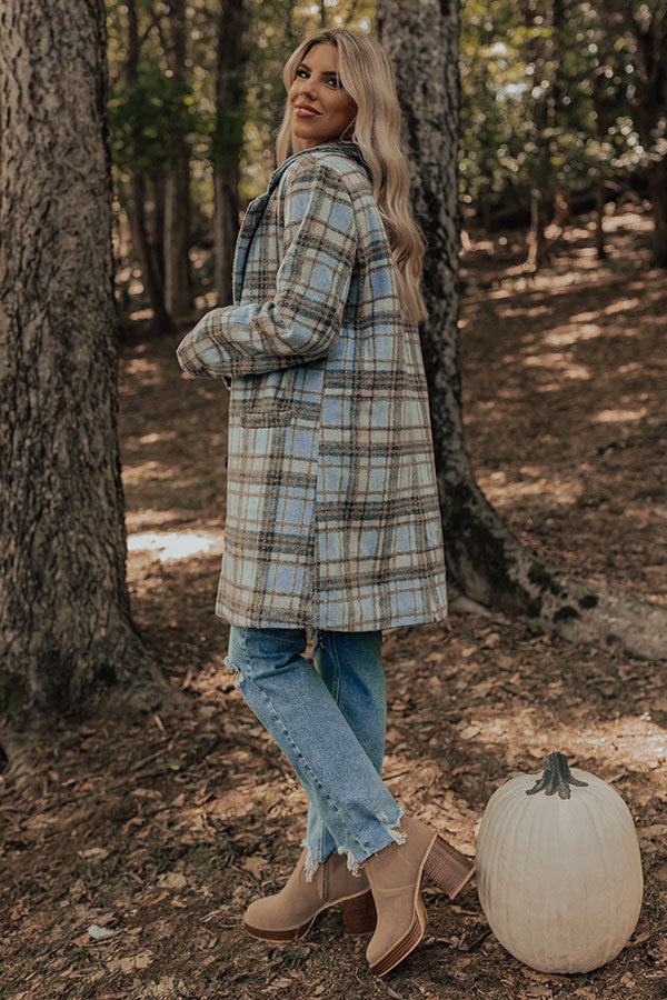 Craving The Cold Plaid Coat Image - 5