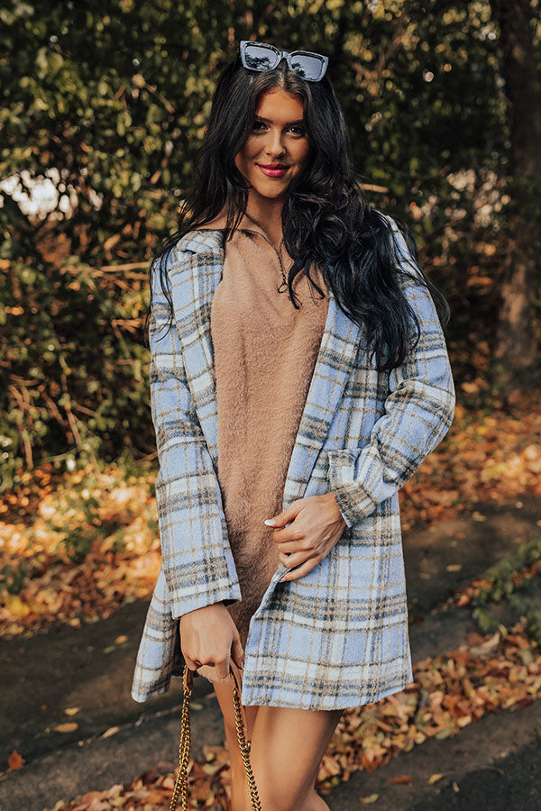 Craving The Cold Plaid Coat Image - 3