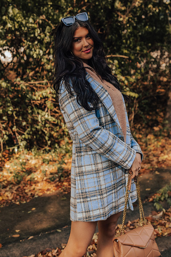 Craving The Cold Plaid Coat Image - 2