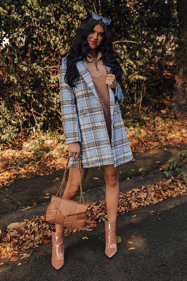 Craving The Cold Plaid Coat Image - 1