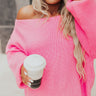 Sweet Match Knit Sweater In Pink Image - 1