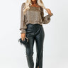 The Jett High Waist Faux Leather Pants Image - 1