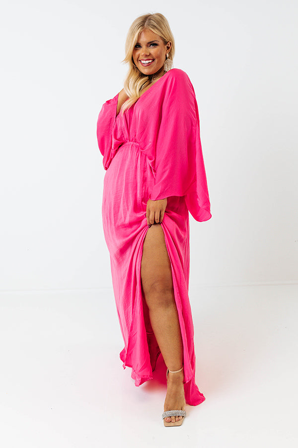 Pretty In Palisades Maxi in Hot Pink Curves Image - 5