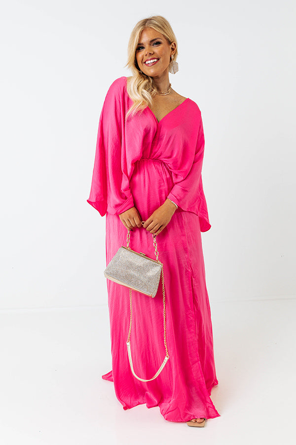 Pretty In Palisades Maxi in Hot Pink Curves Image - 4