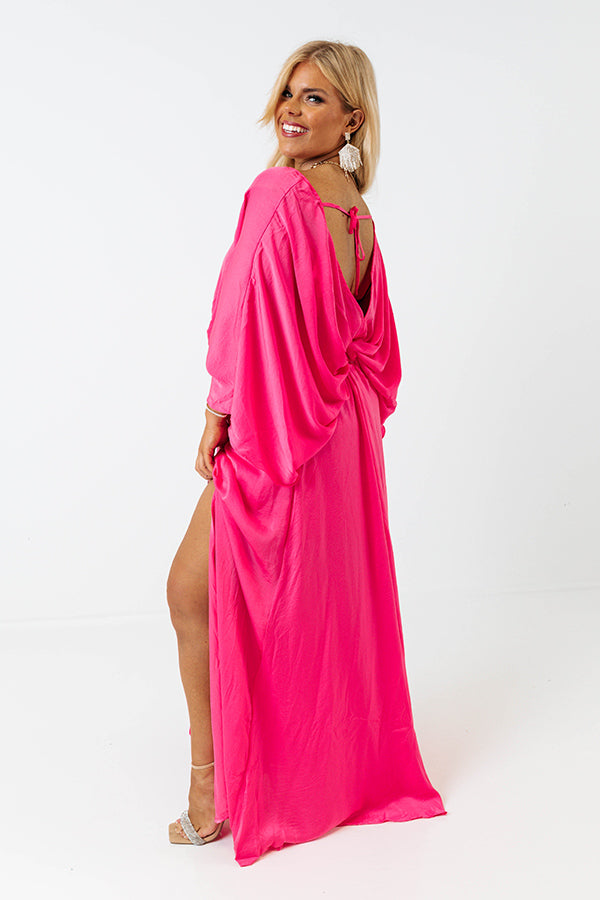 Pretty In Palisades Maxi in Hot Pink Curves Image - 3