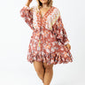 Let's Link Floral Babydoll Dress Curves Image - 1