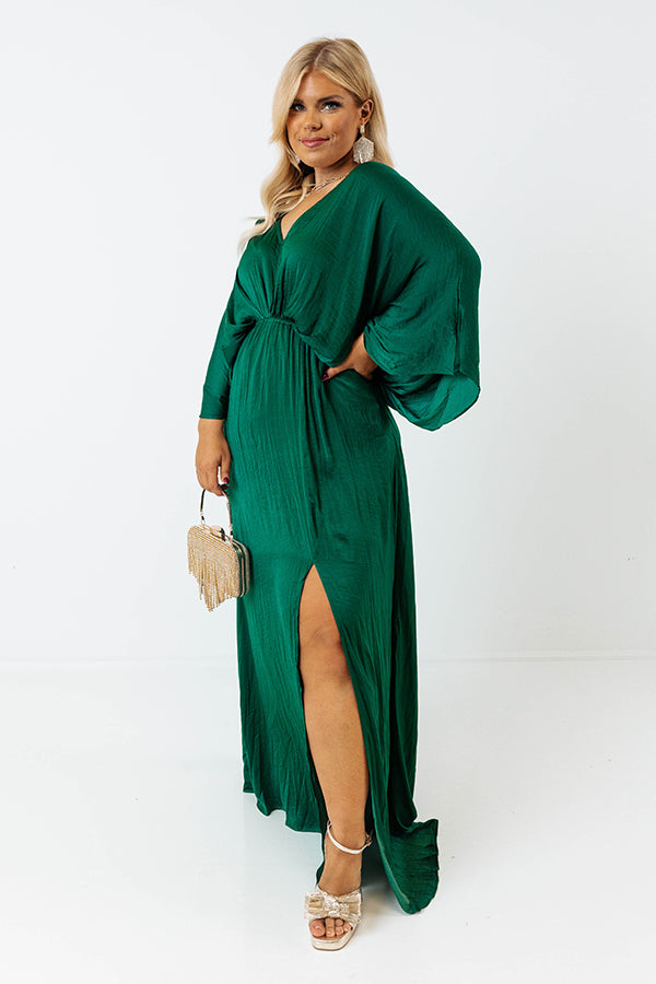 Pretty In Palisades Maxi in Hunter Green Curves Image - 2