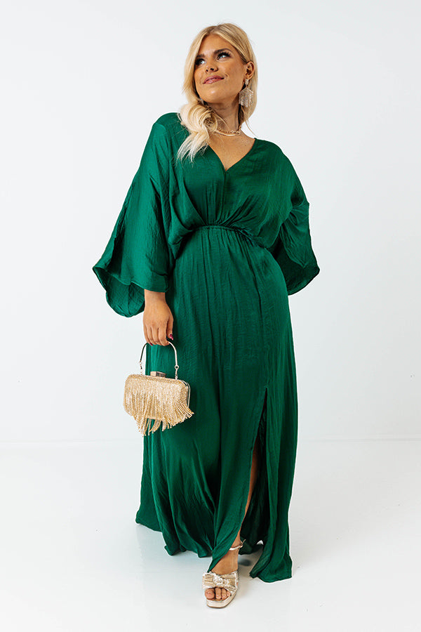 Pretty In Palisades Maxi in Hunter Green Curves Image - 1