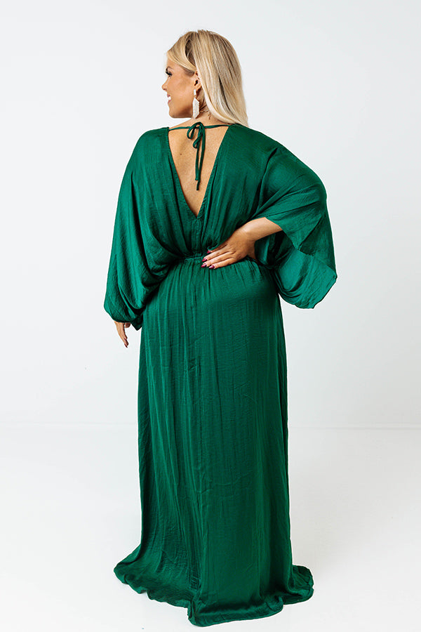 Pretty In Palisades Maxi in Hunter Green Curves Image - 5