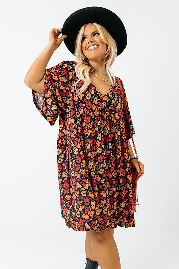 Highlight The Good Floral Babydoll Dress Curves Image - 4